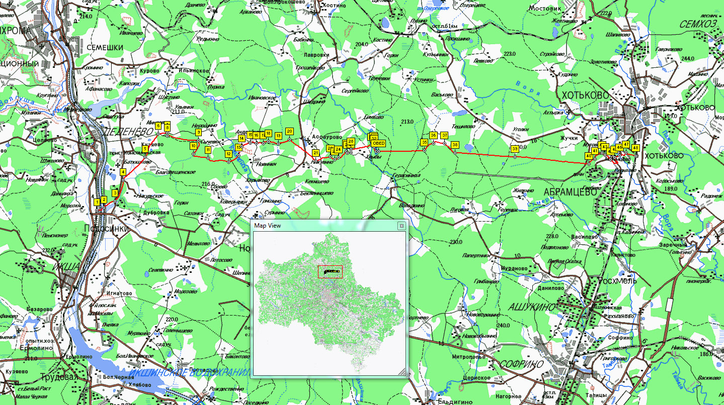 Мураново московская область карта